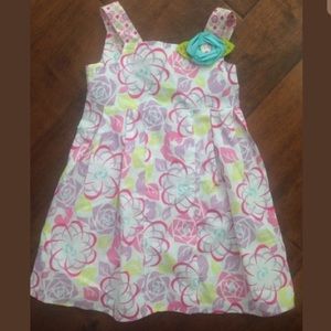 Baby Lulu cute pink floral girls dress size 4T